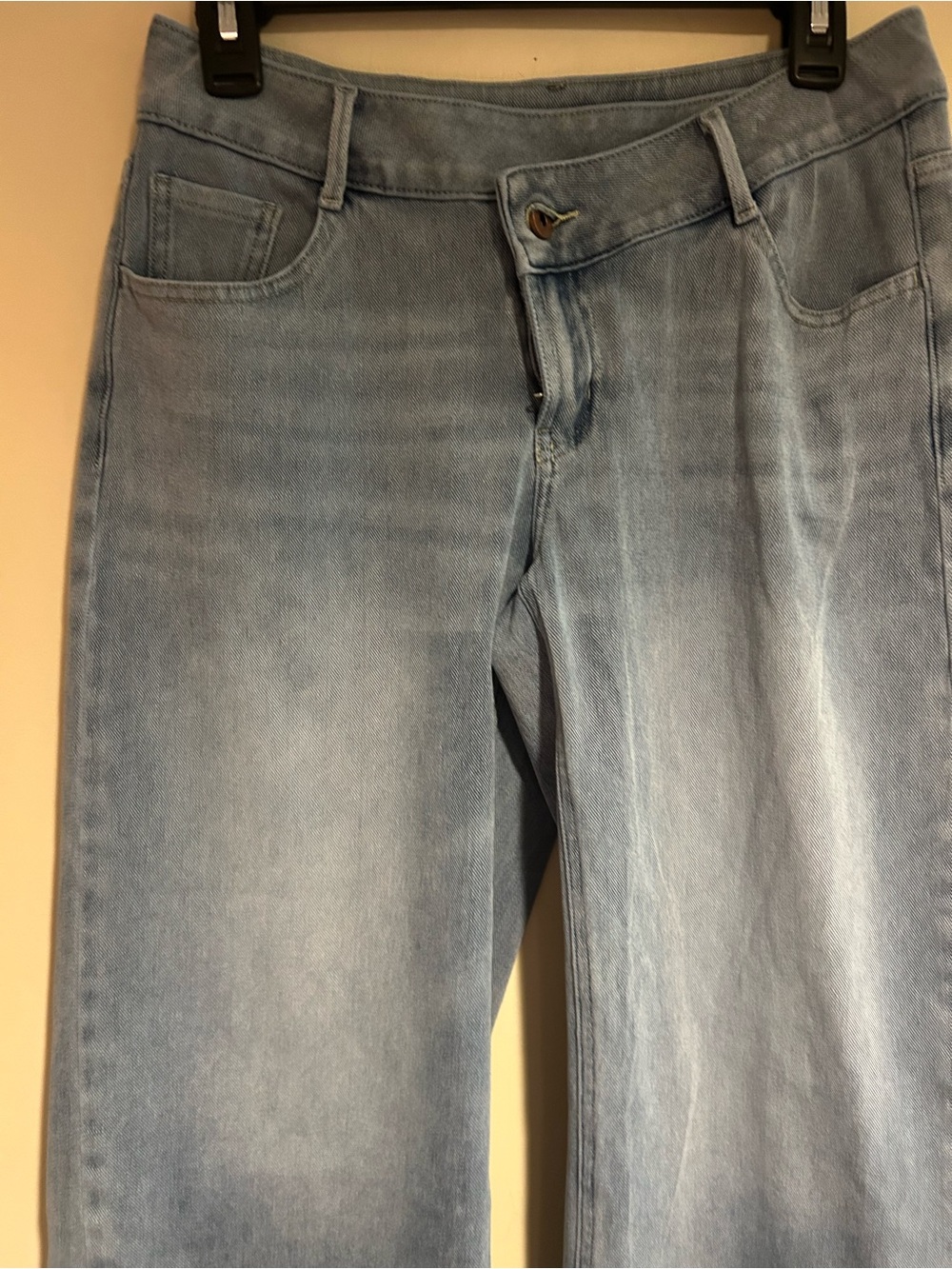 Halara Flex Asymmetrical Low Rise Baggy Wide Leg Jeans Sz XS Petite - Picture 3 of 11